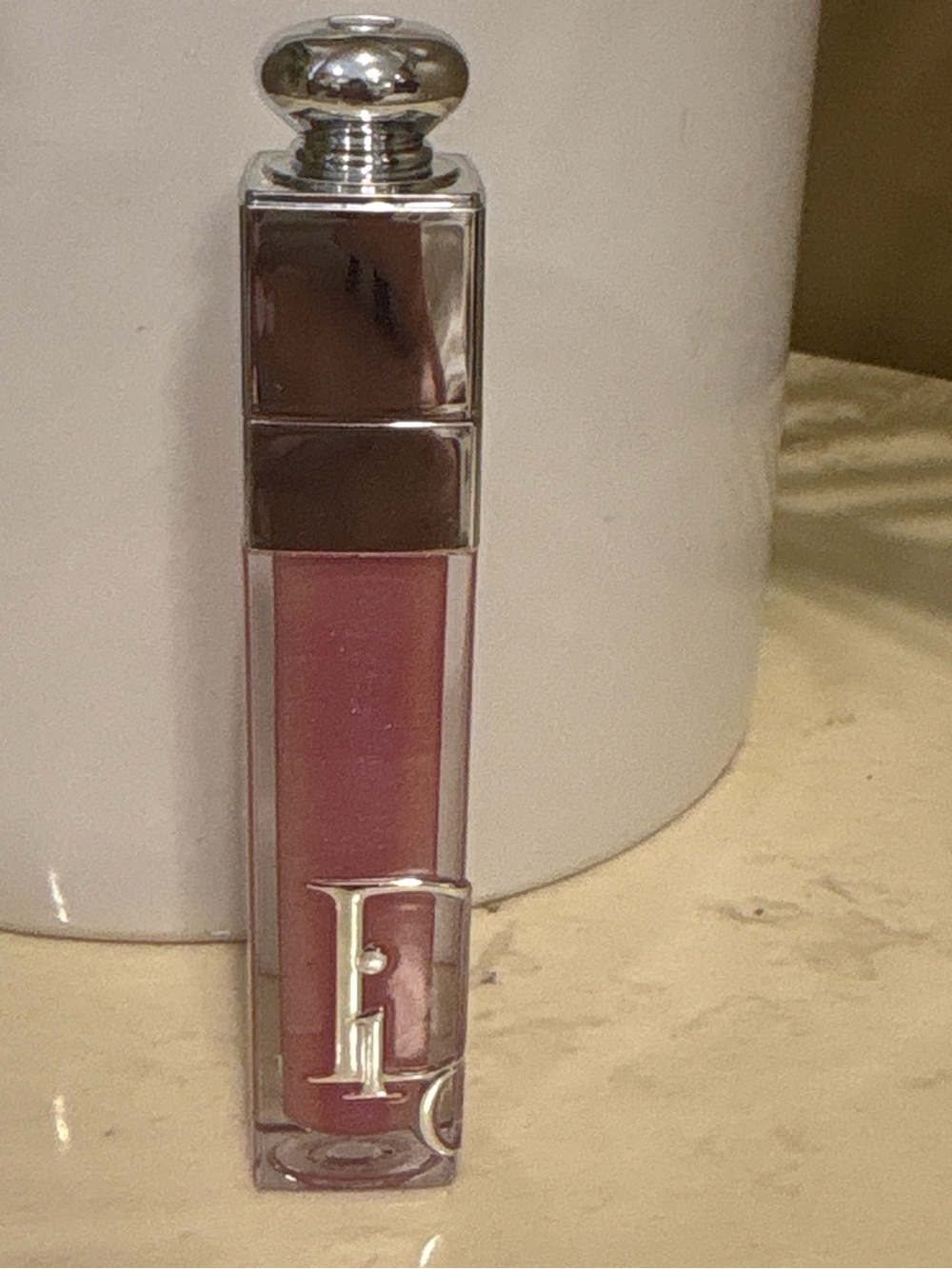 Dior Lip Glow Gloss — Sheer Rose Pink with Shimmer